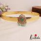 Spakling Teardrop Peacock Motifs AD Victorian Hip Belt With Bead Drops V370 (Available In 4 Colors)