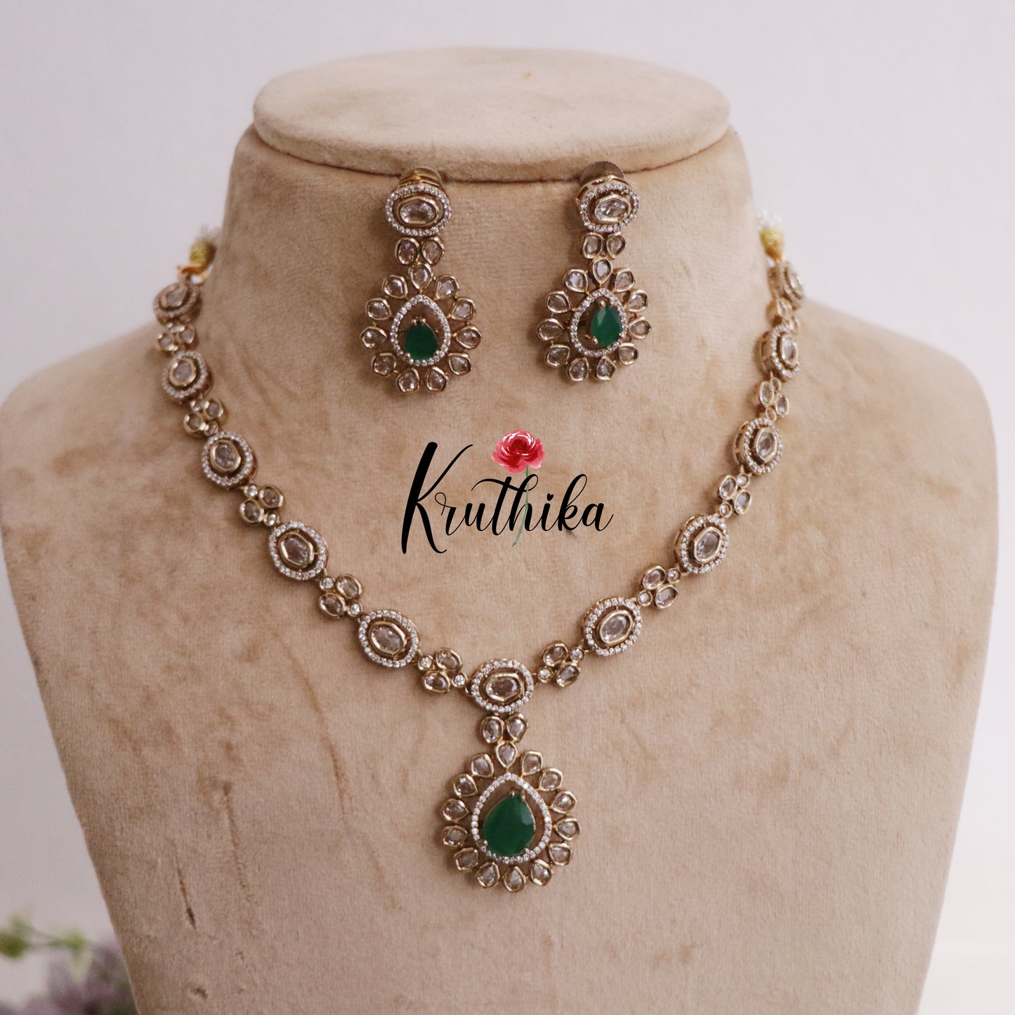 Trendy CZ Changeable Stones Necklace NC2249
