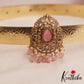 Spakling Teardrop Peacock Motifs AD Victorian Hip Belt With Bead Drops V370 (Available In 4 Colors)
