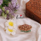 Beautiful Antique Jadau Lakshmi Devi Hair Clip with Pastel Green Beads J174
