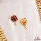 Premium Antique Lakshmi Kasu Jadau Haaram With Peacock Puligoru Pendant LH2188 (Available In 3 Colors)