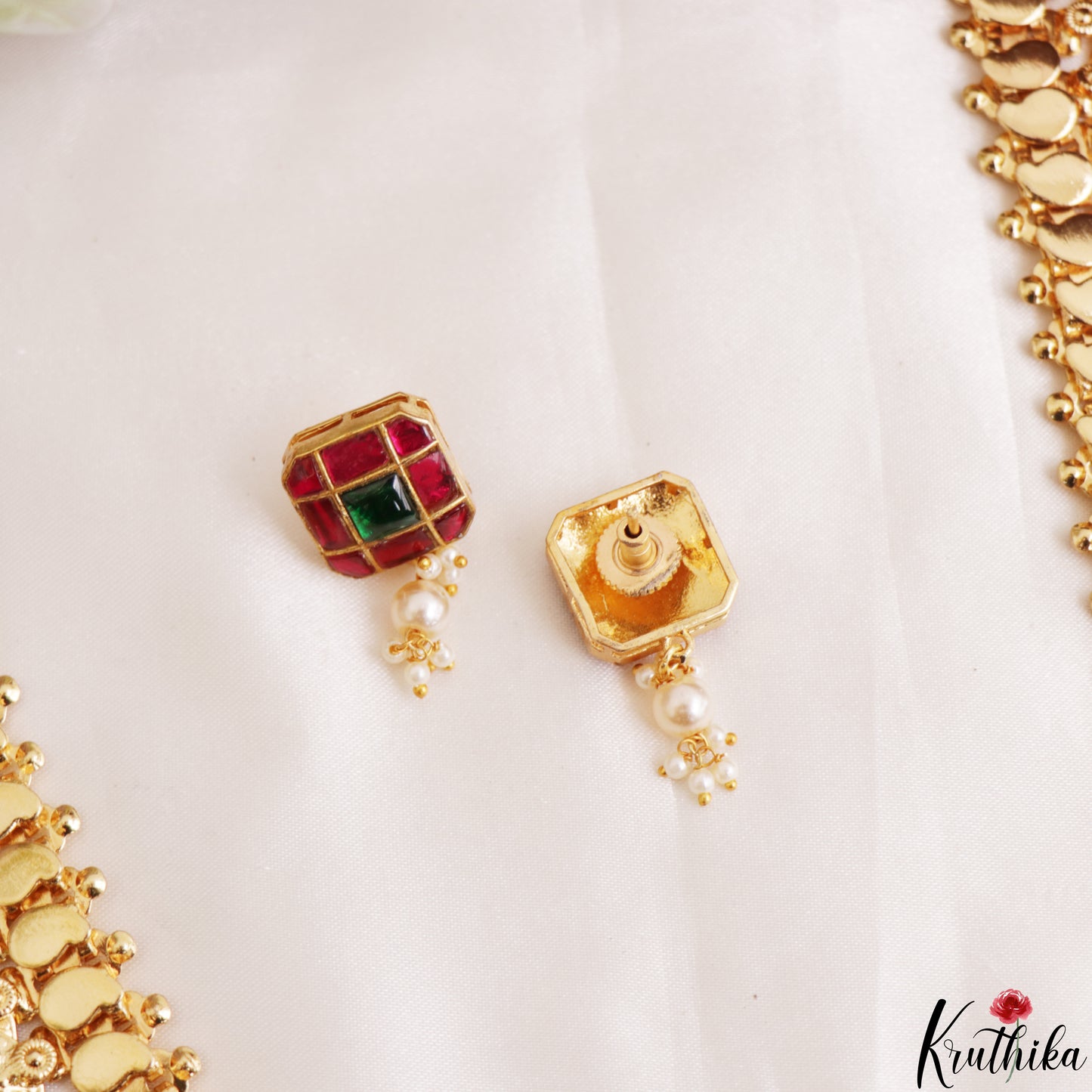 Premium Antique Lakshmi Kasu Jadau Haaram With Peacock Puligoru Pendant LH2188 (Available In 3 Colors)