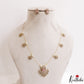 Pretty Floral Motifs CZ Invisible Chain NC3250 (Available In 6 Colors)