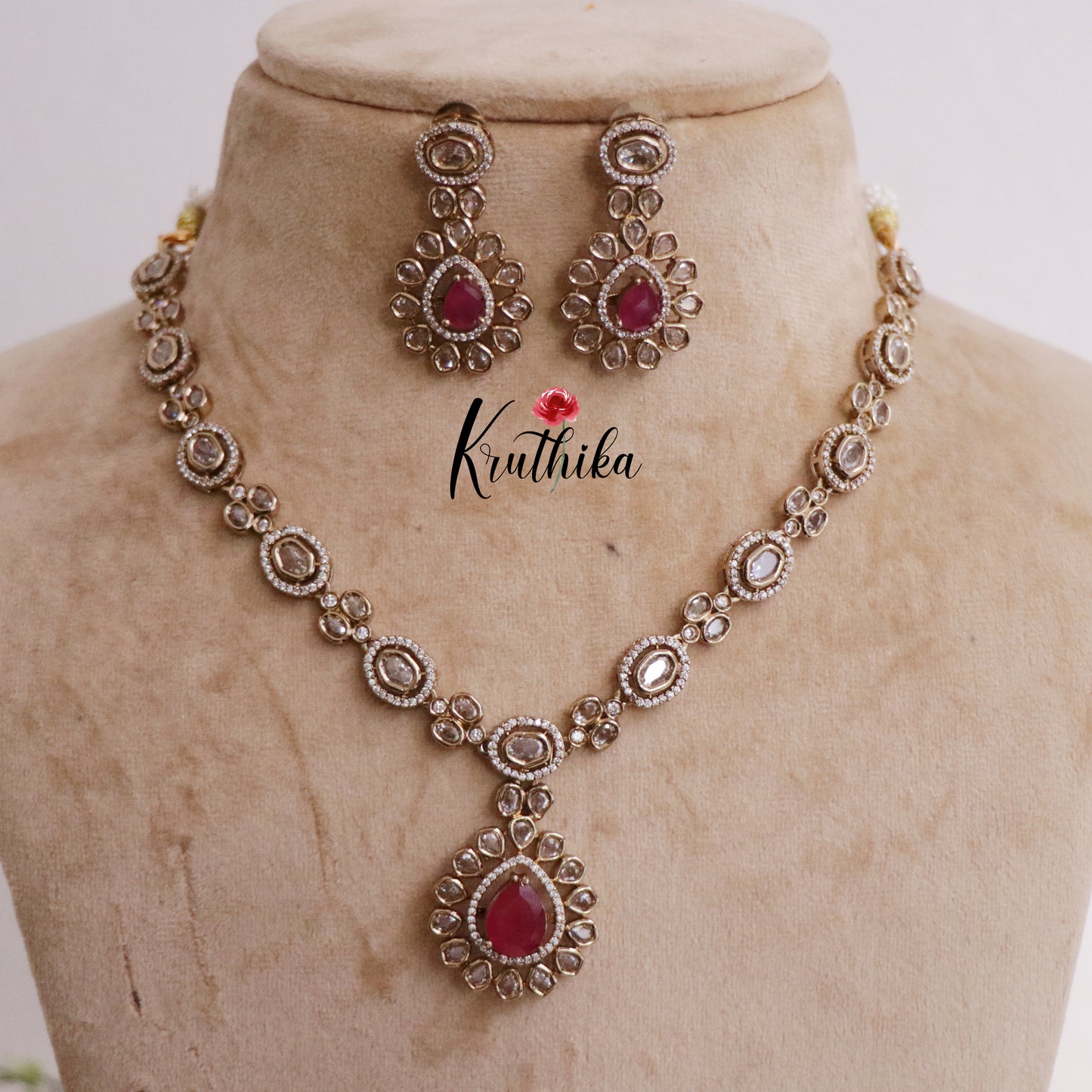 Trendy CZ Changeable Stones Necklace NC2249