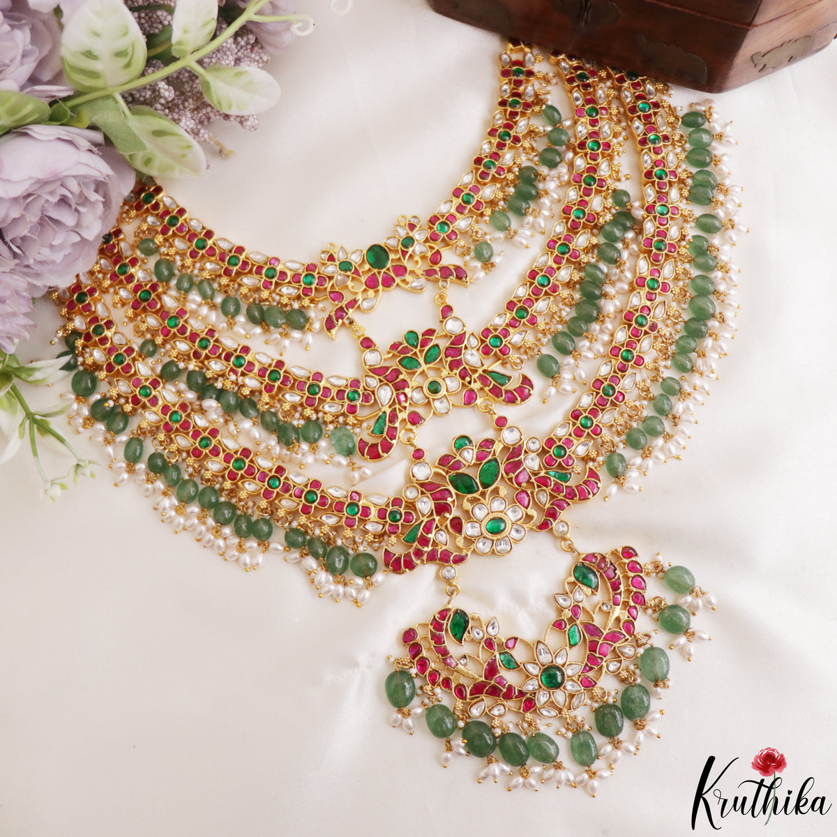 Bridal Grandeur Jadau Kundan Haaram LH2500