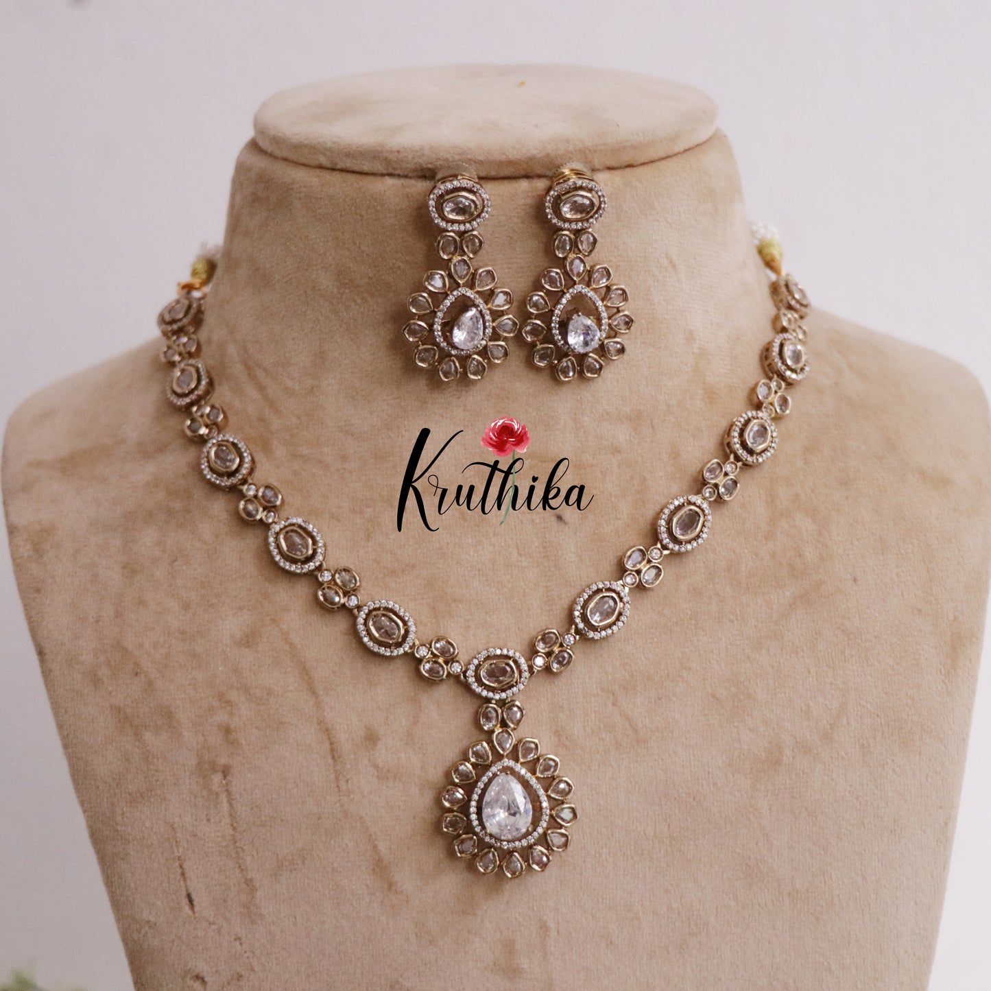 Trendy CZ Changeable Stones Necklace NC2249