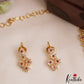 Sparkling Floral Motifs Gold-Tone Necklace NC2922