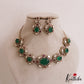 Stunning Floral Motifs AD Mossanaite Victorian Choker NC2755