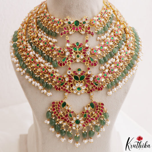 Bridal Grandeur Jadau Kundan Haaram LH2500