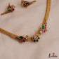 Elegant Lotus Peacock Motifs Jadau Choker NC3046