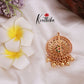 Beautiful Floral Multi Stone Jada Billa with Golden Beads J179