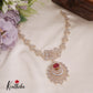 Gorgeous CZ Floral Changeable Stones Victorian Necklace NC2282