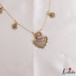 Pretty Floral Motifs CZ Invisible Chain NC3250 (Available In 6 Colors)