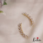 Pretty Teadrop AD Stones Ear Climbers E926