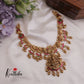 Beautiful Temple Lakshmi Jadau Pendant Necklace with Golden Beads Drops NC2351