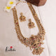Royal Grand Nagas Jadau Temple Haaram with golden Beads LH1850