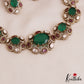 Stunning Floral Motifs AD Mossanaite Victorian Choker NC2755