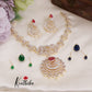 Gorgeous CZ Floral Changeable Stones Victorian Necklace NC2282