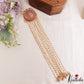 Classic Floral Motifs Multi Bead Strand Kemp Jada Billa With Golden Bead Drops J417