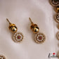 Pretty Floral Motifs Gold-Tone CZ Choker NC3225