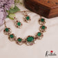 Stunning Floral Motifs AD Mossanaite Victorian Choker NC2755