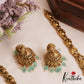 Premium Antique Nagas Peacock Motifs Haaram With Bead Drops LH2074 (Available In 3 Colors)