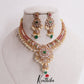 Stunning Floral Teardrop Pearl Drops Kemp Necklace NC2549