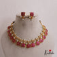 Elegant Blooming Jadau Lotus Necklace NC2540