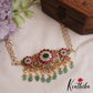 Gorgeous Floral Motifs Jadau Chocker With Triple Pearl Strand Chain NC2868