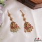Classic Antique Lakshmi Peacock Motifs Jadau Maang Tikka With Pearl Bead Drops MT406 (Available In 4 Colors)