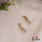 Elegant Teadrop AD Stones Ear Climbers E930