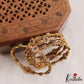Beautiful Lakshmi Floral Motifs Kemp Bangles B406 (Set of 4)