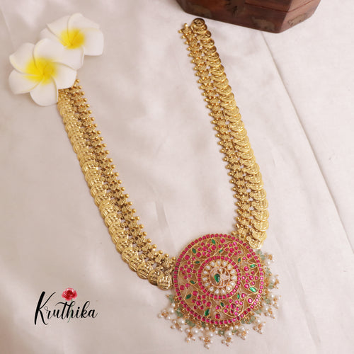 Beautiful Jadau Pendant Kasu Haaram LH1848