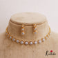 Sparkling Diamond-Finish Gold-Tone AD Choker NC2745