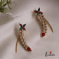 Beautiful Kemp Stone Floral Ear Climbers E790 (Available In 3 Colours)