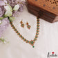Elegant Floral Motifs Gold-Tone CZ Necklace NC3224 (Available In 3 Colors)