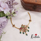 Elegant Peacock kemp hasli With Bead Drops NC2551 (Available In 2 Colors)
