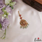 Classic Antique Lakshmi Peacock Motifs Jadau Maang Tikka With Pearl Bead Drops MT402 (Available In 4 Colors)
