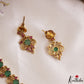 Elegant Floral Motifs Gold-Tone CZ Necklace NC3224 (Available In 3 Colors)