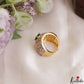 Trendy Geometric Adjustable CZ Finger Ring R55 (Available in 2 Colours)