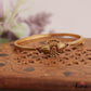 Elegant Antique Floral Leaf Motifs Bracelet/Openable Single Kada B538