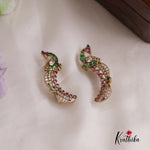 Elegant Kemp Stone Peacock Ear Cimbers E7786