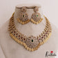 Gorgeous AD Peacock Square Motifs Jadau Kasu Necklace NC2803