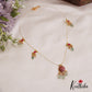 Elegant Floral Motifs Jadau Invisible Chain With Bead Drops NC2721 (Available In 2 Colors)