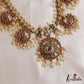 Stunning Peacock Floral Motifs Jadau Haaram With Rice Pearl Drops LH2162