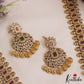 Gorgeous AD Peacock Square Motifs Jadau Kasu Haaram LH2068