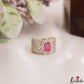 Elegant Adjustable CZ Finger Ring R56 (Available in 2 Colours)