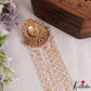 Trendy Floral Motifs Multi Pearl Strand Kemp Jada Billa With Green Bead Drops J418