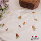 Elegant Floral Motifs Jadau Invisible Chain With Bead Drops NC2721 (Available In 2 Colors)