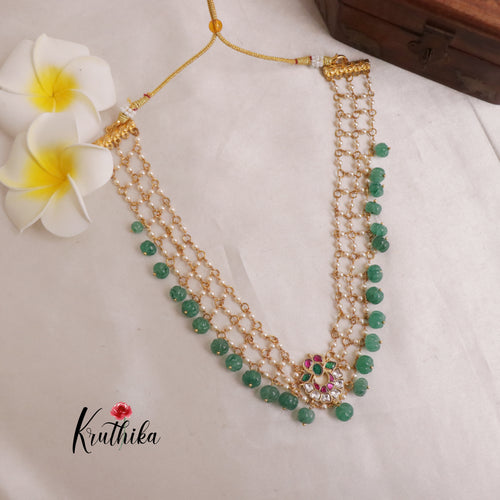 Pretty Pendant Pearl Beads Necklace NC1933